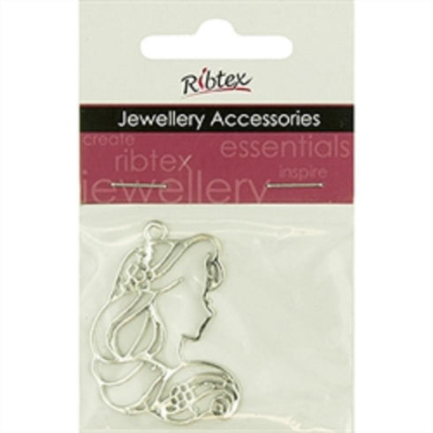 AussieSuperStore Jewellery Making Supplies JF Laser Princess Charm JF Laser Princess Charm | Jewellery Making Findings | Jewellery Making Supplies 9323823205157 CHM1908